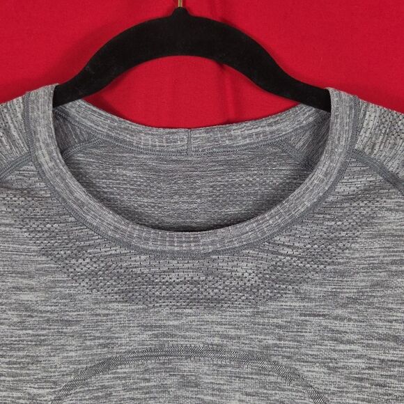 LULULEMON Swiftly Tech Long Sleeve Crew Gray Womens‎ Size 6 Running - Picture 4 of 9
